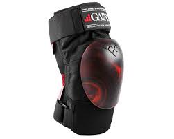 GAIN THE SHIELD hard shell knee pads/Red Swirl