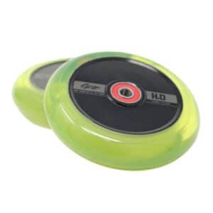 Grit Wheels Clear yellow H2O PU Black Core 120 x 28mm (Pair)
