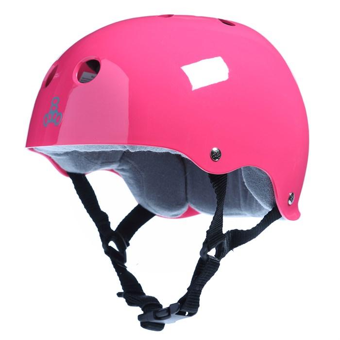 Triple 8 Helmet Pink W Grey Liner SKATE  SS