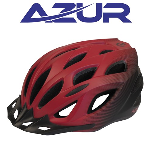 Azur Helmet L61 – Satin Red/Black Fade