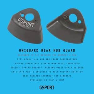 Bike Hub Guard Rear UNIGUARD 14MM BLACK GSPORT
