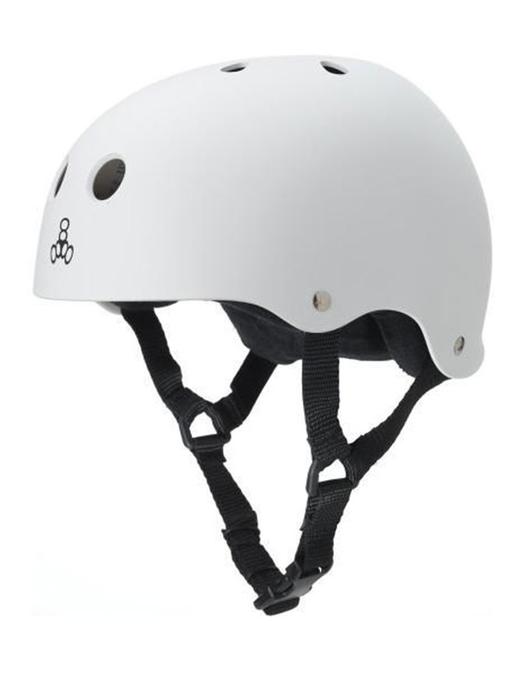 Triple 8 Helmet White Rubber XS/S