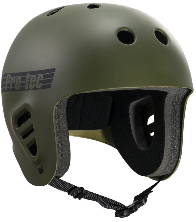 Protec Helmet Full Cut Matte Olive