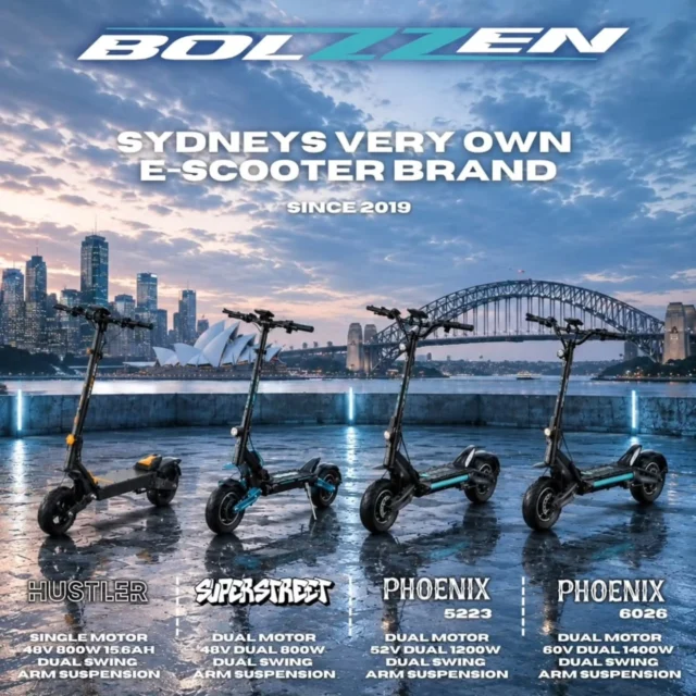 Proudly Sydney’s very own Electric Scooter brand since 2019! 

Check out the range at bolzzen.com or visit one of our Australia wide stockists
Order today from us @scooterstop
Reposted from @bolzzen