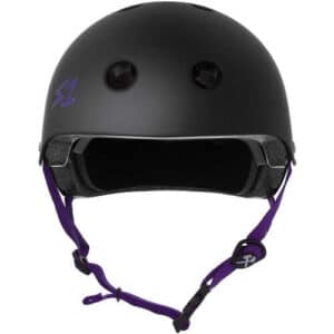 S-One Helmet Black Matte/Purple Straps