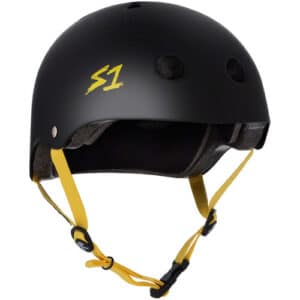 S-One Helmet Black Matte/Yellow Straps