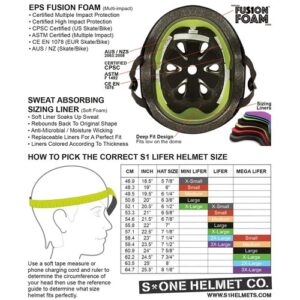 S-One Helmet Lifer - Liner ONLY